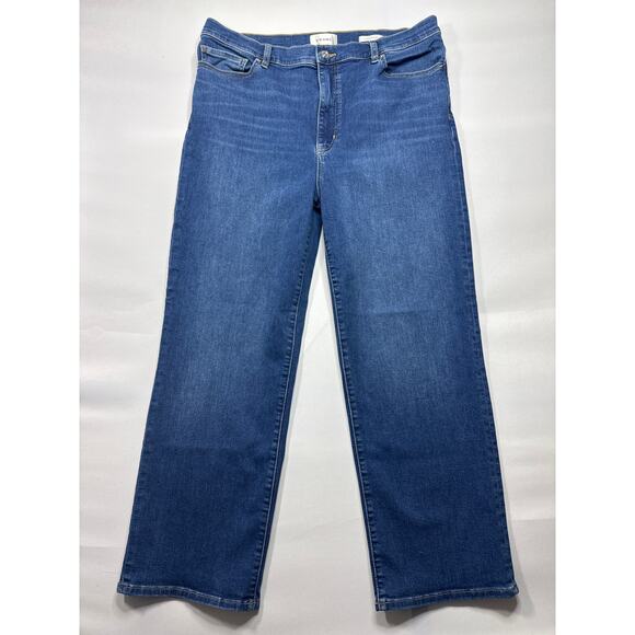 Frame Denim Denim - FRAME  Women's Le Sleek Straight Blue Denim Jeans - Size 33 (36x27)*